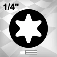 1/4" Torx Bit rövid