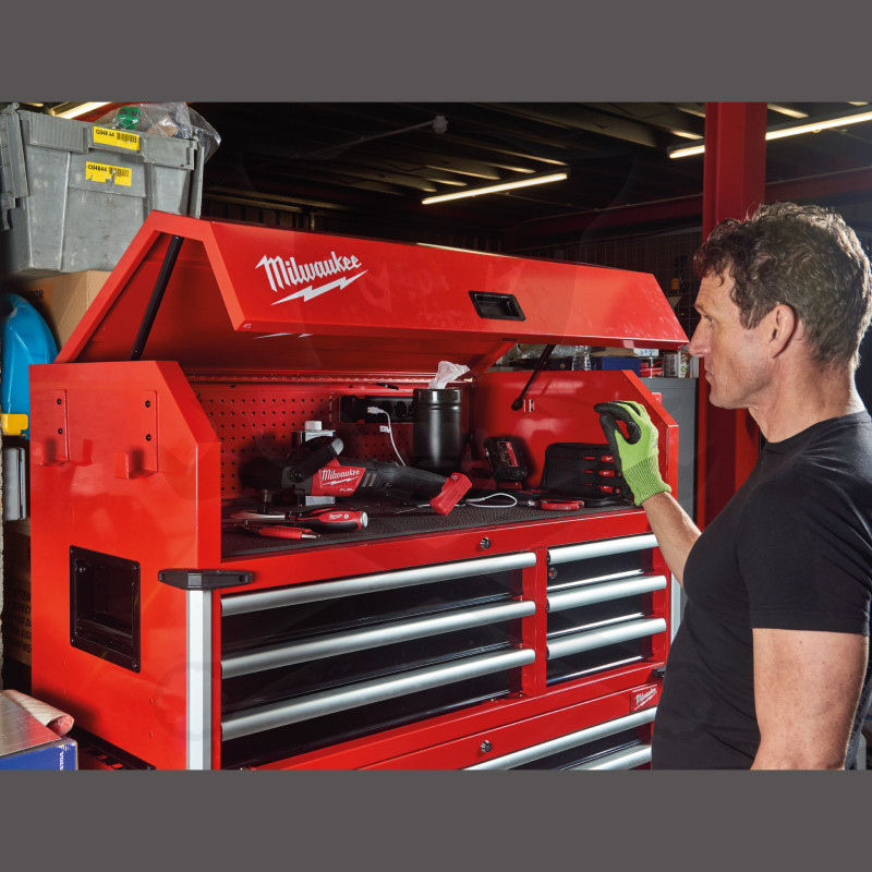 Szerszámos kocsi 10 fiókoshoz - széles - felsőrész - Milwaukee