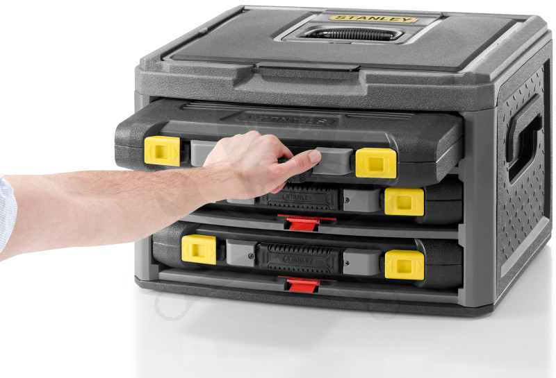 Szerszámkészlet 70 részes, 3 fiókos tárolóban - Stanley
