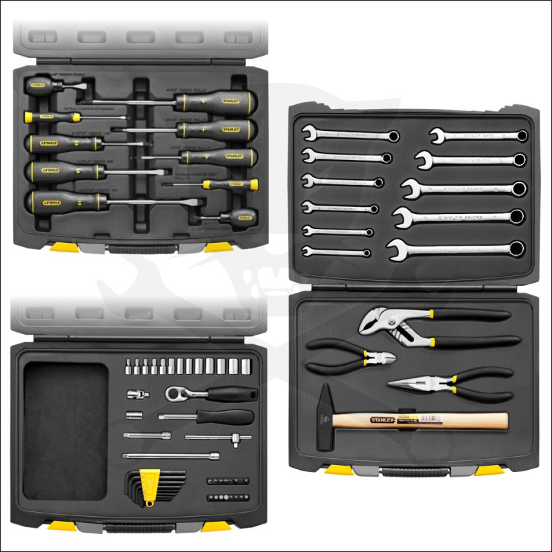Szerszámkészlet 70 részes, 3 fiókos tárolóban - Stanley