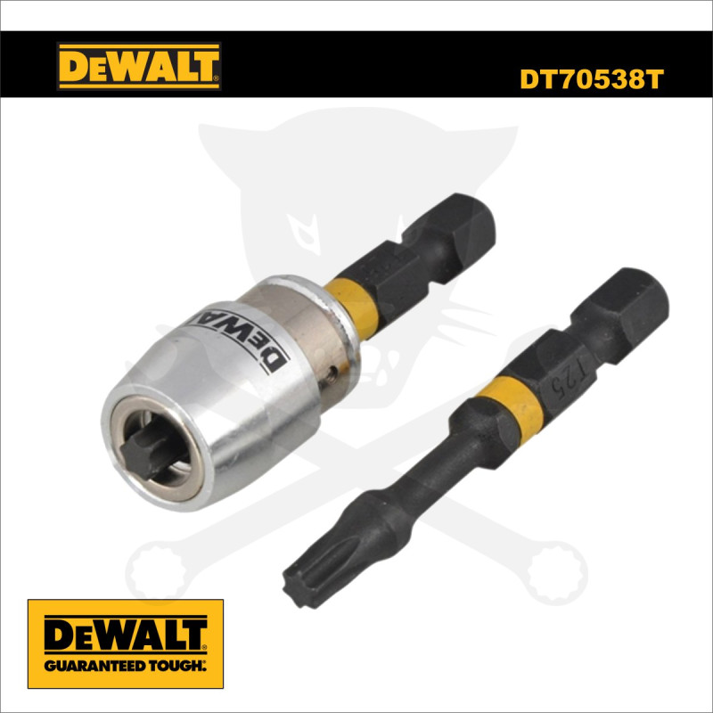 Bit tartó - gipszkartoncsavar-behajt, mágn. T25x50 bitekkel - DeWalt