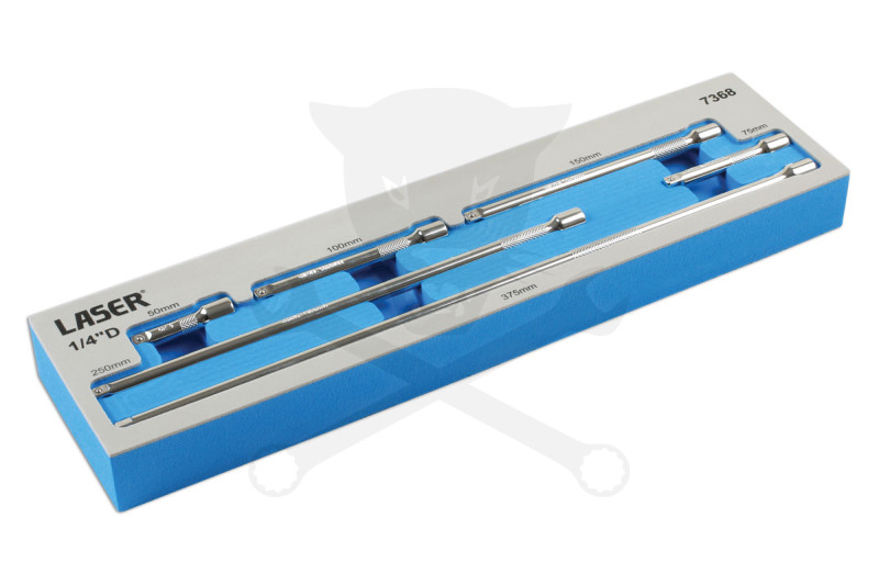 Toldószár készlet 1/4" - 6 db-os 50-75-100-150-250-375 mm -Tálcás-AT18