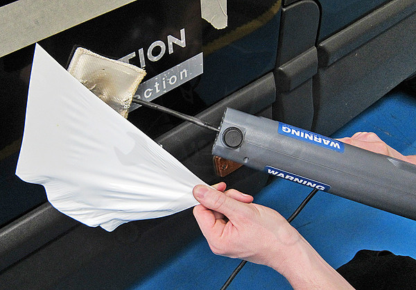 Indukciós melegítő kiegészítő díszléc, embléma eltávolító pad