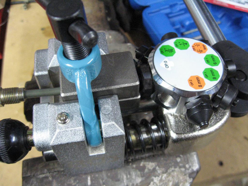 Fékcsőperemező készlet - profi - acél fékcsövek peremezésére