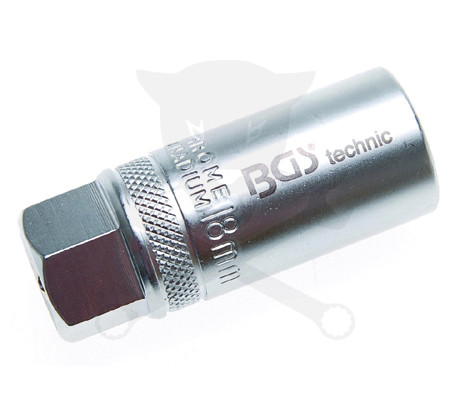 Gyertyakulcs 18 mm 1/2" - normál - rugós