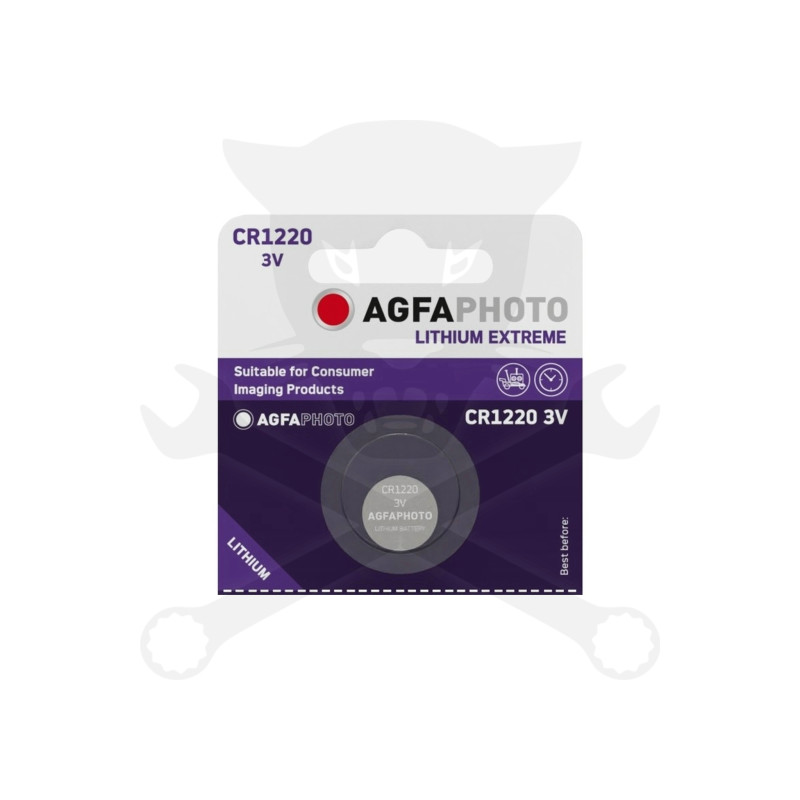 Elem 3V - CR1220 gombelem - Li AgfaPhoto (AGFA-CR1220-Li)