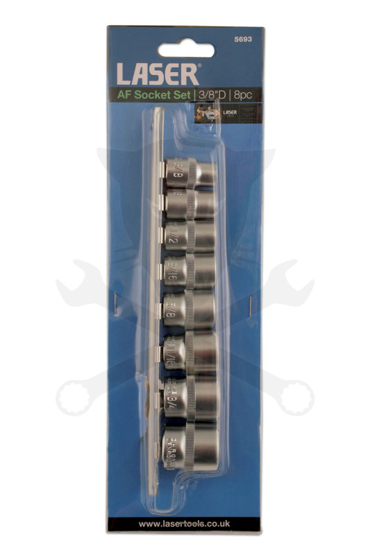 Dugókulcs - crowafej készlet 3/8" 6 lapú COLOS AF 8 db-os 3/8"- 13/16"