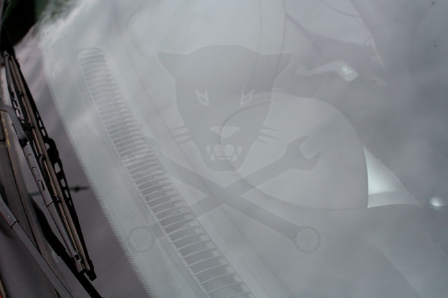 Szélvédő javító készlet kavicsfelverődéshez Laser