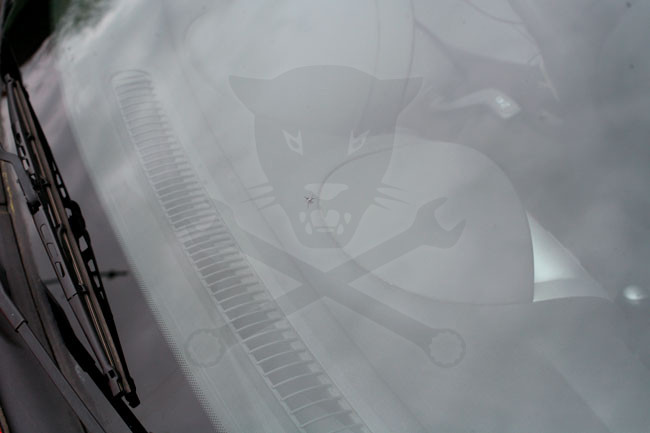 Szélvédő javító készlet kavicsfelverődéshez Laser