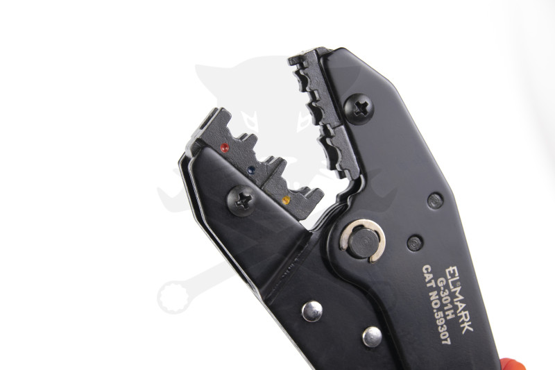 Fogó, saruzó - racsnis - szigetelt saruhoz DIN 0,5-6 mm2 - 59307 (G-301H)