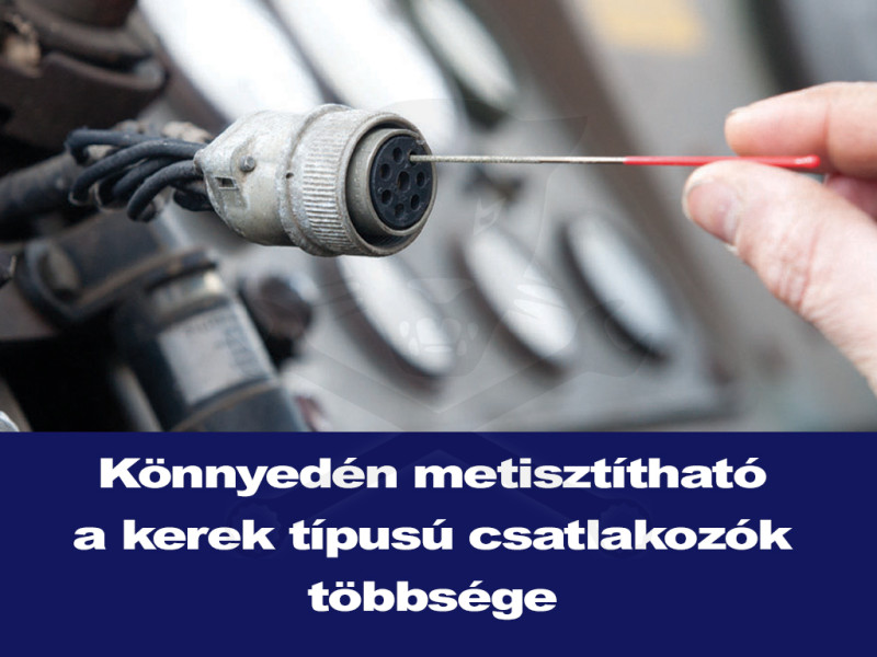 Kábelcsatlakozó gyémánt-tisztító 12 db-os készlet anya sarukhoz Hubitools