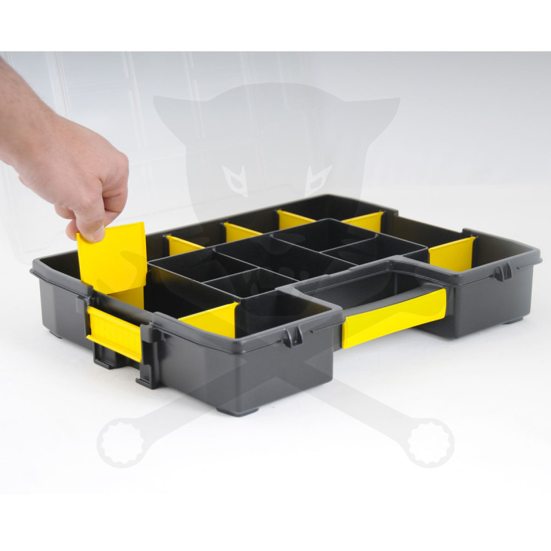 Szortimenter tárolódoboz variálható rekeszek 375x292x67 mm - Stanley