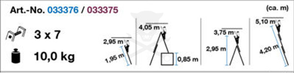 Létra ALU létrafokos sokcélú álló 3x 7 fokos - Krause CORDA