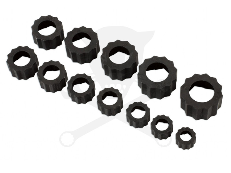 Csavarkiszedő adapter készlet 65%-ig sérült, lesarkalt csavarhoz 8-19 mm