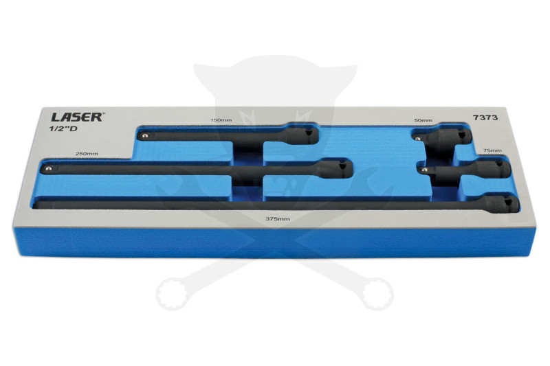 Toldószár készlet, gépi 1/2" 5 db-os 50-75-150-250-375 mm - Tálcás