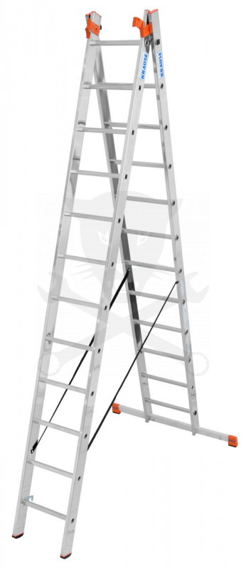 Létra ALU létrafokos sokcélú álló 3x12 fokos - Krause TRIBILO