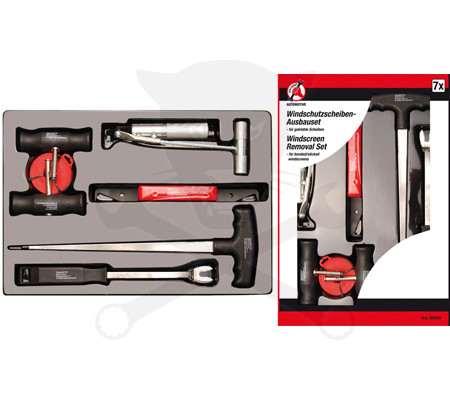 Szélvédőkivágó készlet 7 részes - Kraftmann