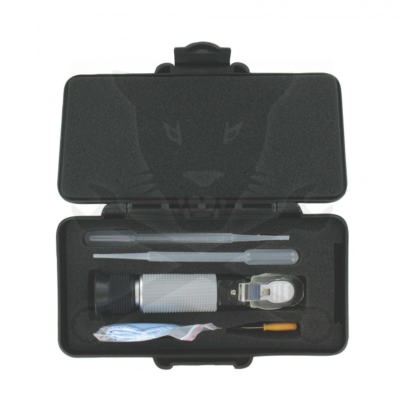 Refraktométer, 5 funkciós -ADBLUE- piros beépített LED lámpával Hubi