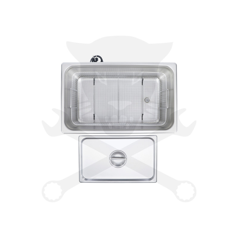 Ultrahangos tisztító berendezés 30 liter 600W + fűtés 500W - BGS