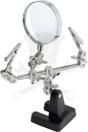 Panel tartó + nagyító - harmadik kéz