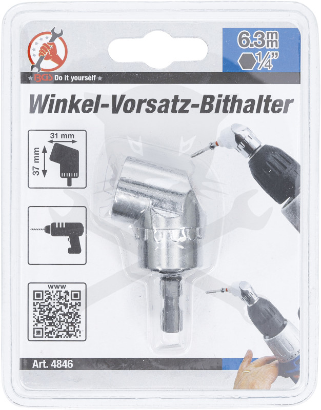 Sarokcsavarozó adapter 75°-os 1/4" - rövid
