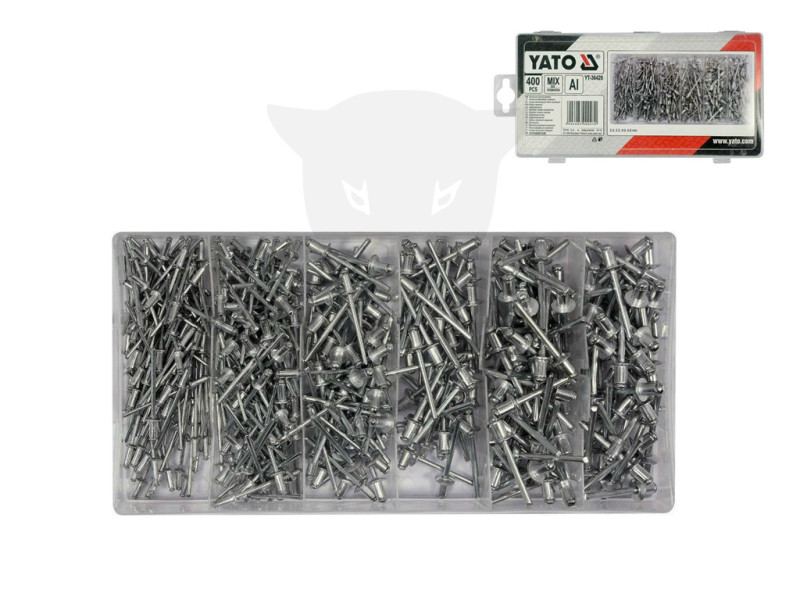 Popszegecs készlet 400 részes - Yato