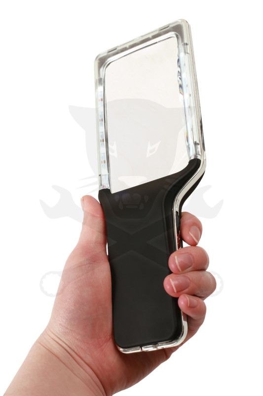Nagyító 4x - szabályozható 10 db ultra fényes LED, akkus USB töltős
