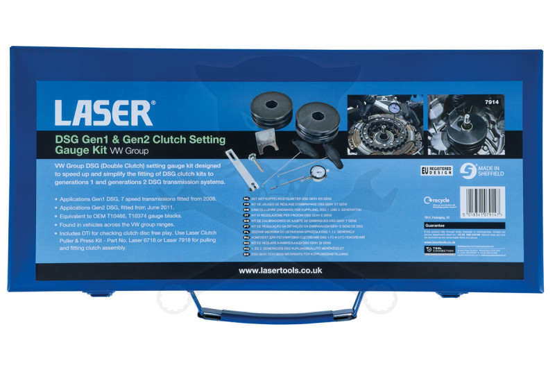 Kuplungszerelő-beállító-ellenőrző szerszám készlet DSG váltó GEN1-GEN2