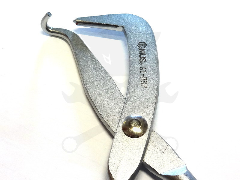 Fékrugó szerelő fogó - rugó beakasztó 13" - Genius