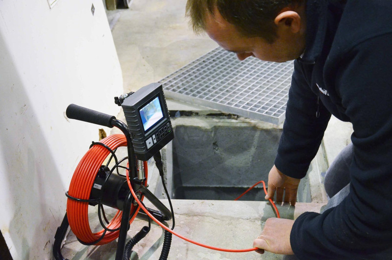 Videoszkóp - inspekciós kamera 28 mm-es IP68 30 m-es csővizsgáló készlet