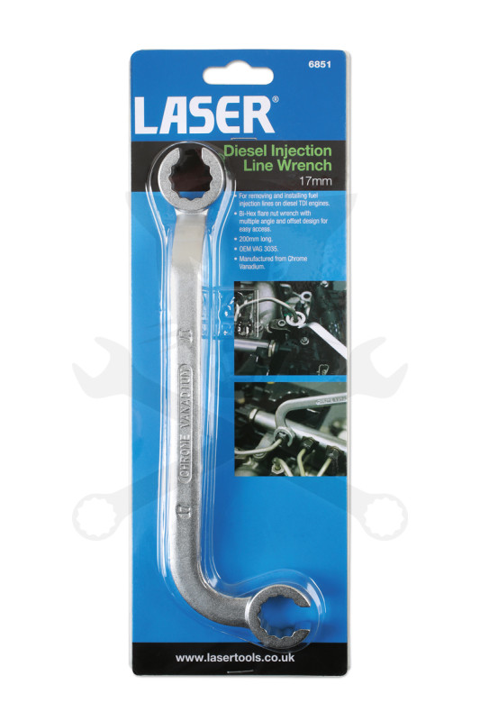 Üzemanyagcső bontó kulcs 17 mm VAG TDi