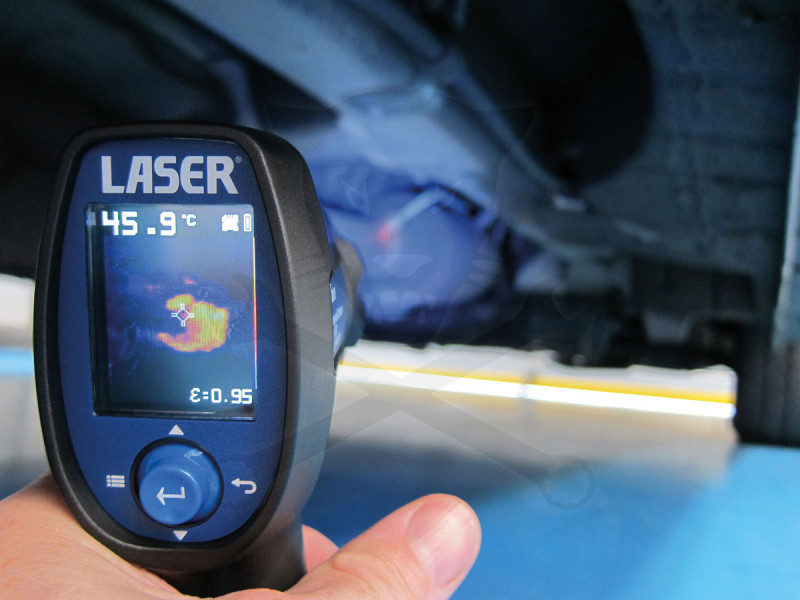 Hőkamera + infravörös hőmérő + UV szivárgásjelző 3:1-ben -Laser
