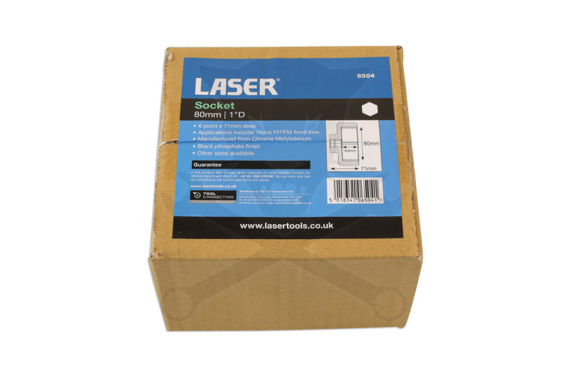 Légkulcsfej 1" 6 lapú normál 80-as Volvo FH/FM első tengelyanyához