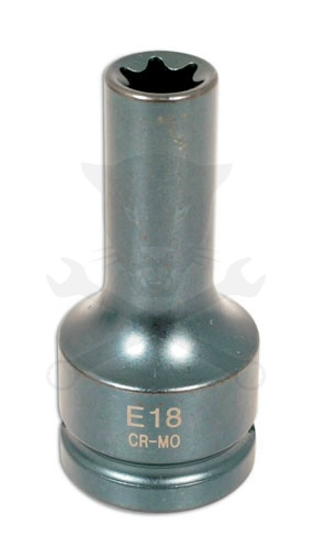 Légkulcsfej 3/4" hosszú belső torx E18