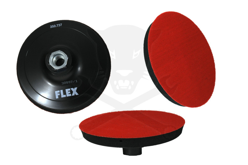 Felfogótányér, menetes - tépőzáras M14 mm 125 mm-es - FLEX - (BP-M D125 M14)