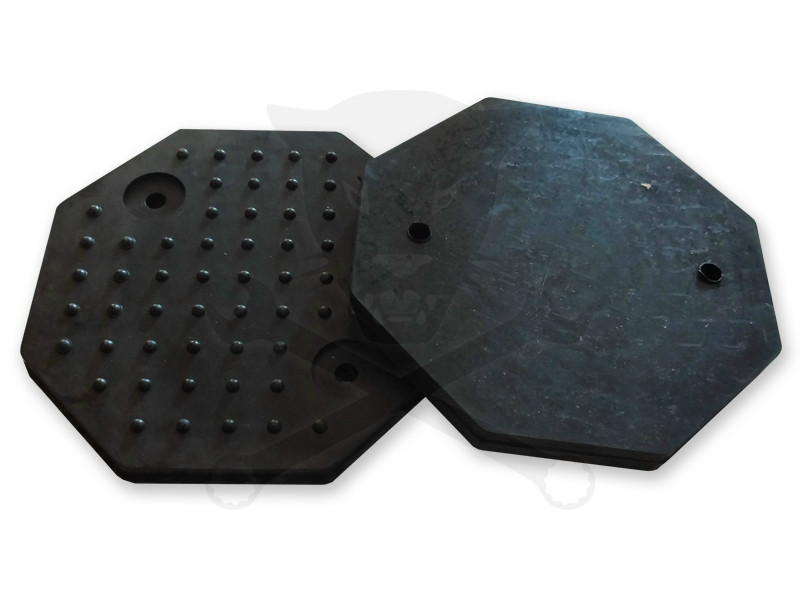 Gumipogácsa csápos emelőhöz 125 mm/8 lapú - nyolcszögletű Giuliano