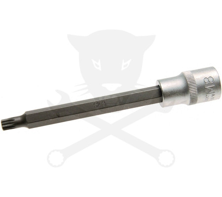 Rátűzőkulcs - crowa+bit 1/2" XZN - Spline M08 x 200 mm BGS