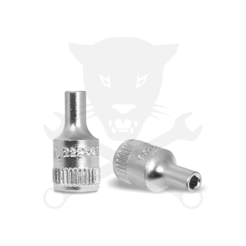 Dugókulcs - crowafej 1/4" 6 lap normál 5,0 mm Genius