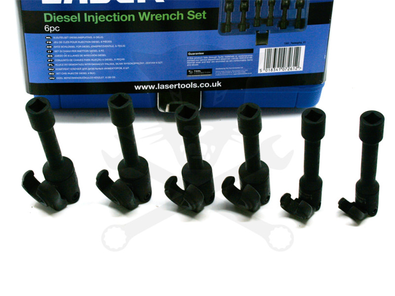 Üzemanyagcső speciálls kulcs készlet CSUKLÓS 6 db-os 12-19 mm