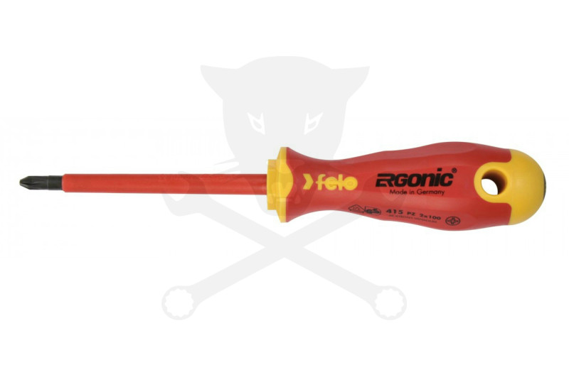 Csavarhúzó Ergonic VDE 1000 V szigetelt PZ2x100 mm - Felo