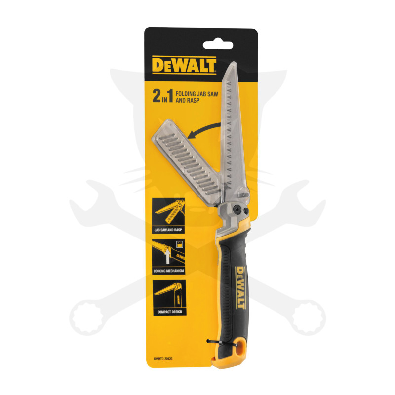 Fűrész gipszkartonhoz + ráspoly, ipari - DeWalt