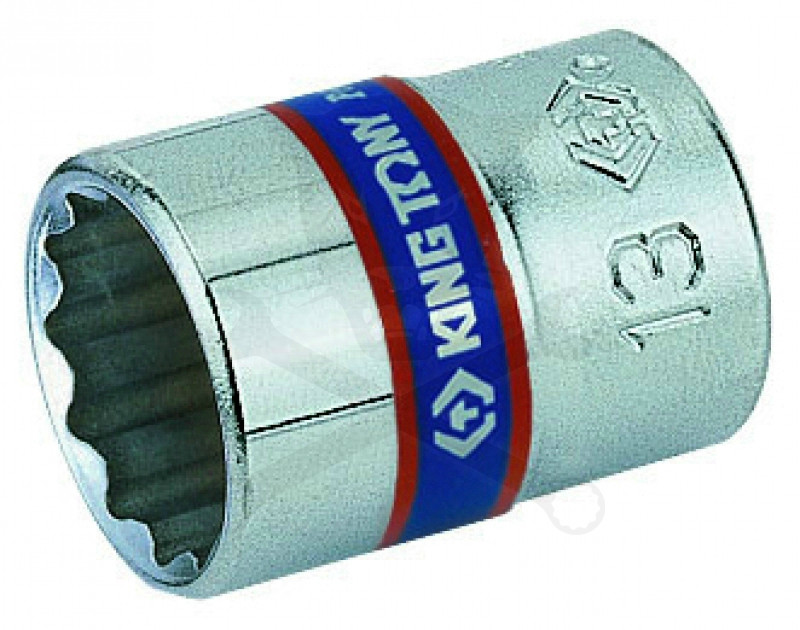 Dugókulcs - crowafej 1/4" 12 szög normál 09 mm