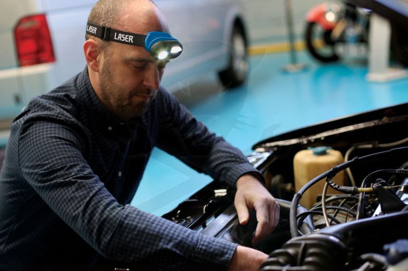 Szerelőlámpa - Fejlámpa LED 01 COB Multifunkc. 2:1 akkus USB +szenzor