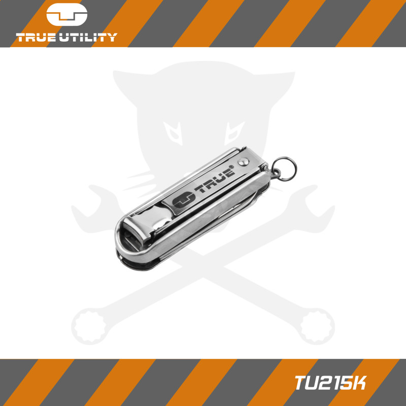 Multifunkciós körömápoló, NAILCLIP KIT 5in1 - Ezüst- True