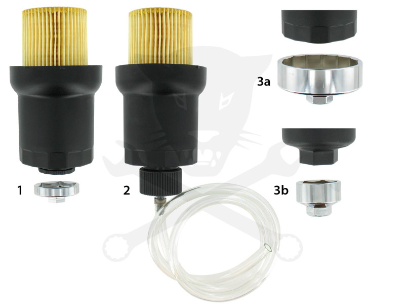 Olajszűrő leszedő kupak készlet VW/Audi 4+1 db-os készlet - Hubitools