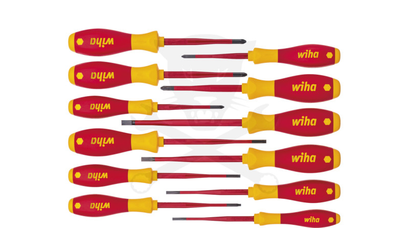 Csavarhúzó készlet VDE Wiha SoftFinish SlimFix 12 db-os SL+PH+PZ+TX (3201K12)