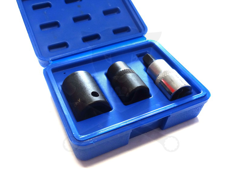 Fékjavító dugókulcs készlet 5 lapú - ötszögű 1/2" 3 db-os Ellient