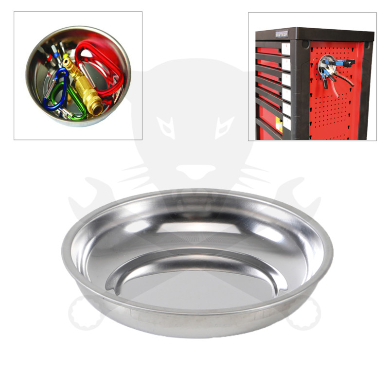 Mágneses tálca kerek 100 mm BGS