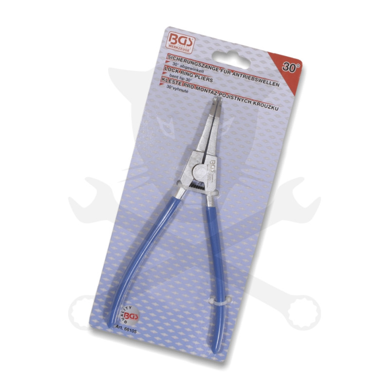 Fogó seeger speciális zárógyűrűhöz-kardántengely-hajlított 30 fok BGS