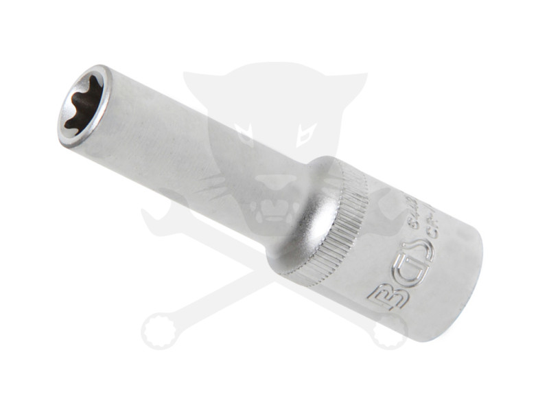 Dugókulcs - crowafej 1/2" belső torx E12 hosszú